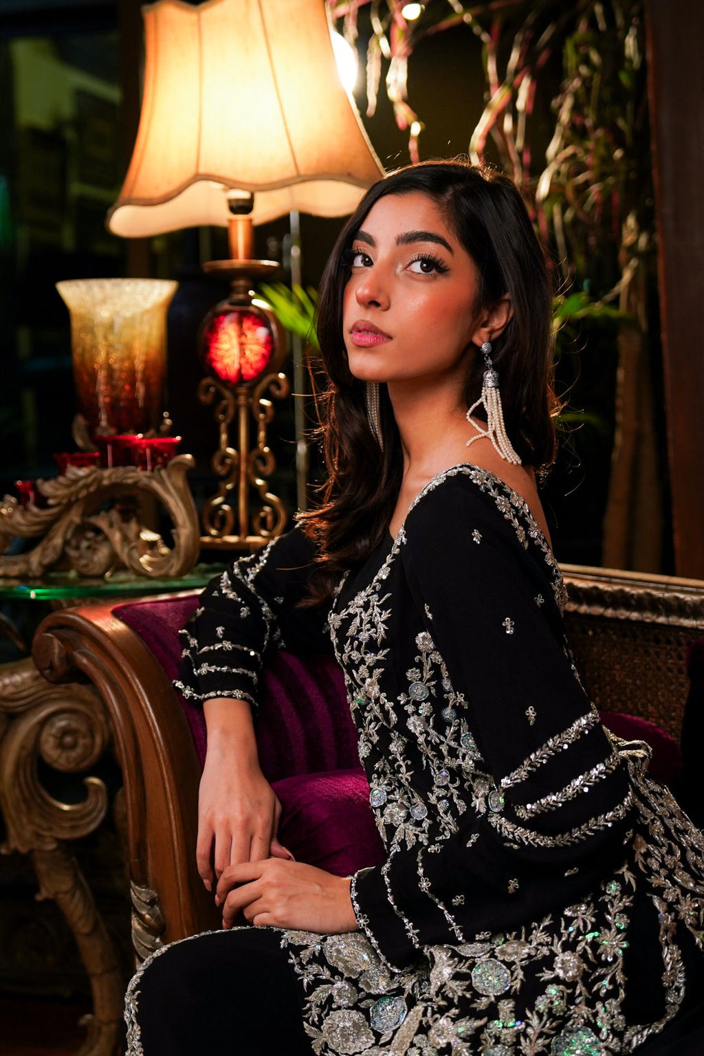 Midnight Sharara Set