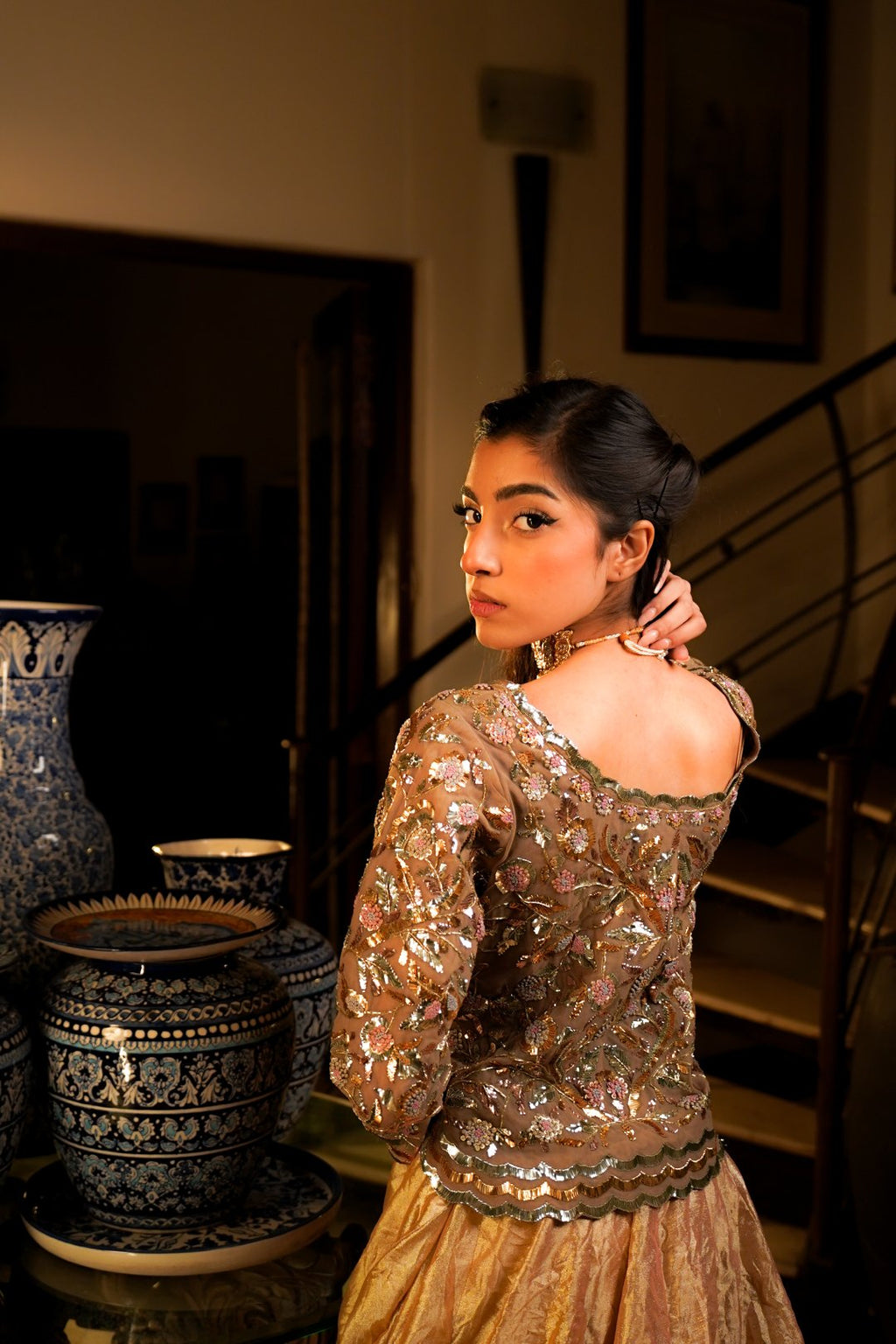 Silver Grey Lehnga Choli
