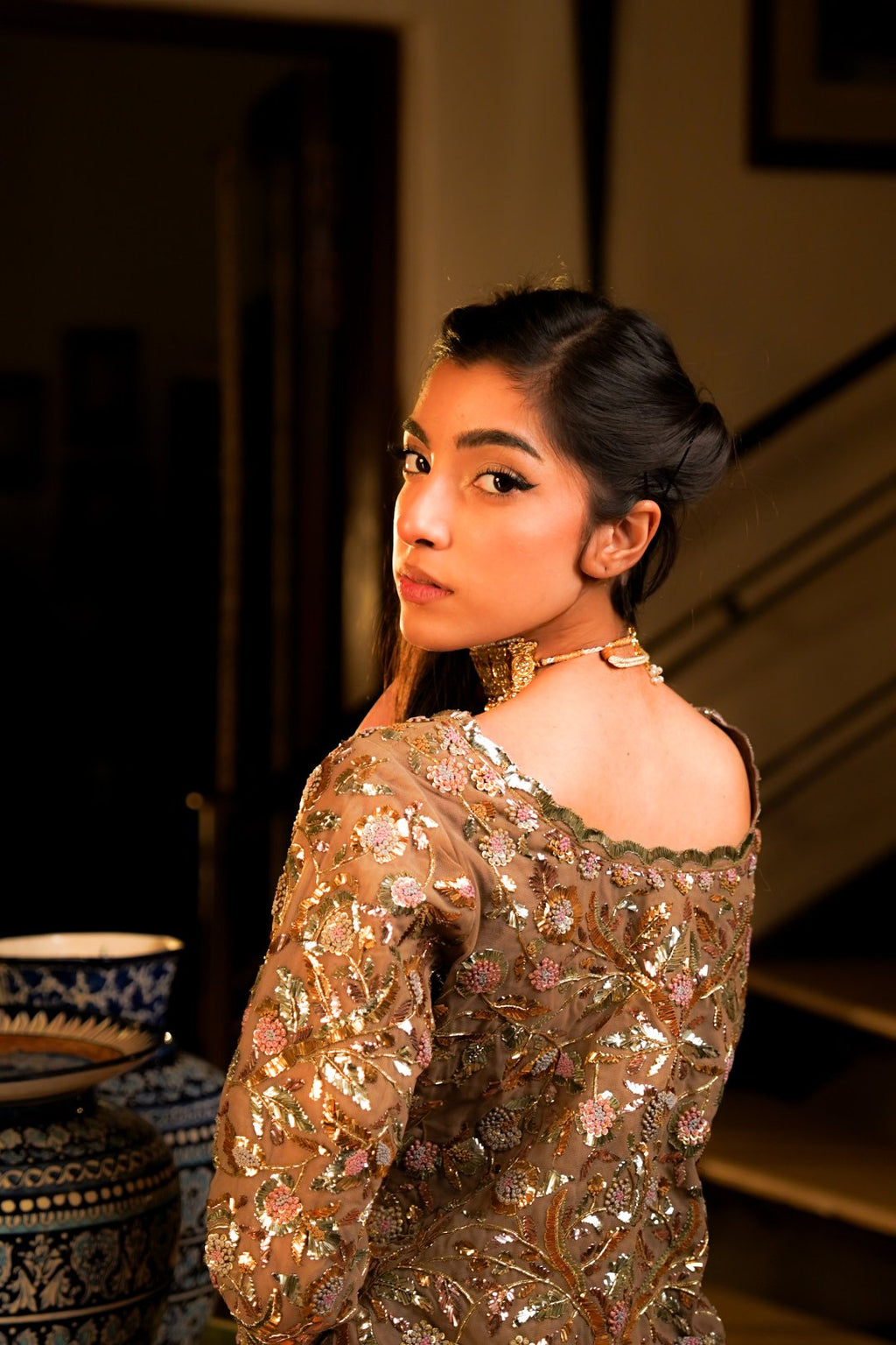 Silver Grey Lehnga Choli