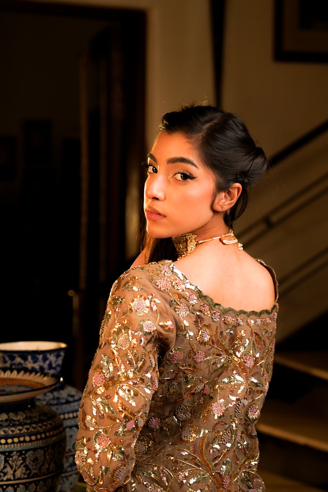 Silver Grey Lehnga Choli