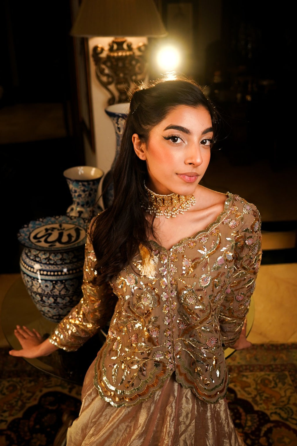 Silver Grey Lehnga Choli
