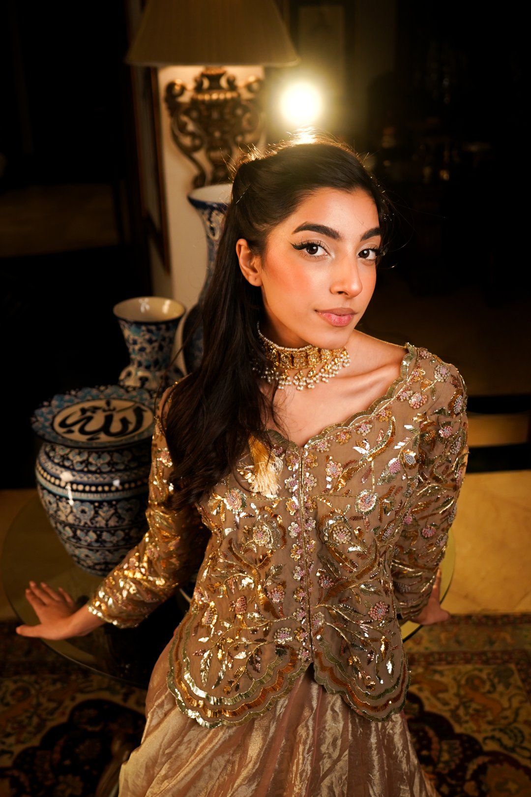 Silver Grey Lehnga Choli