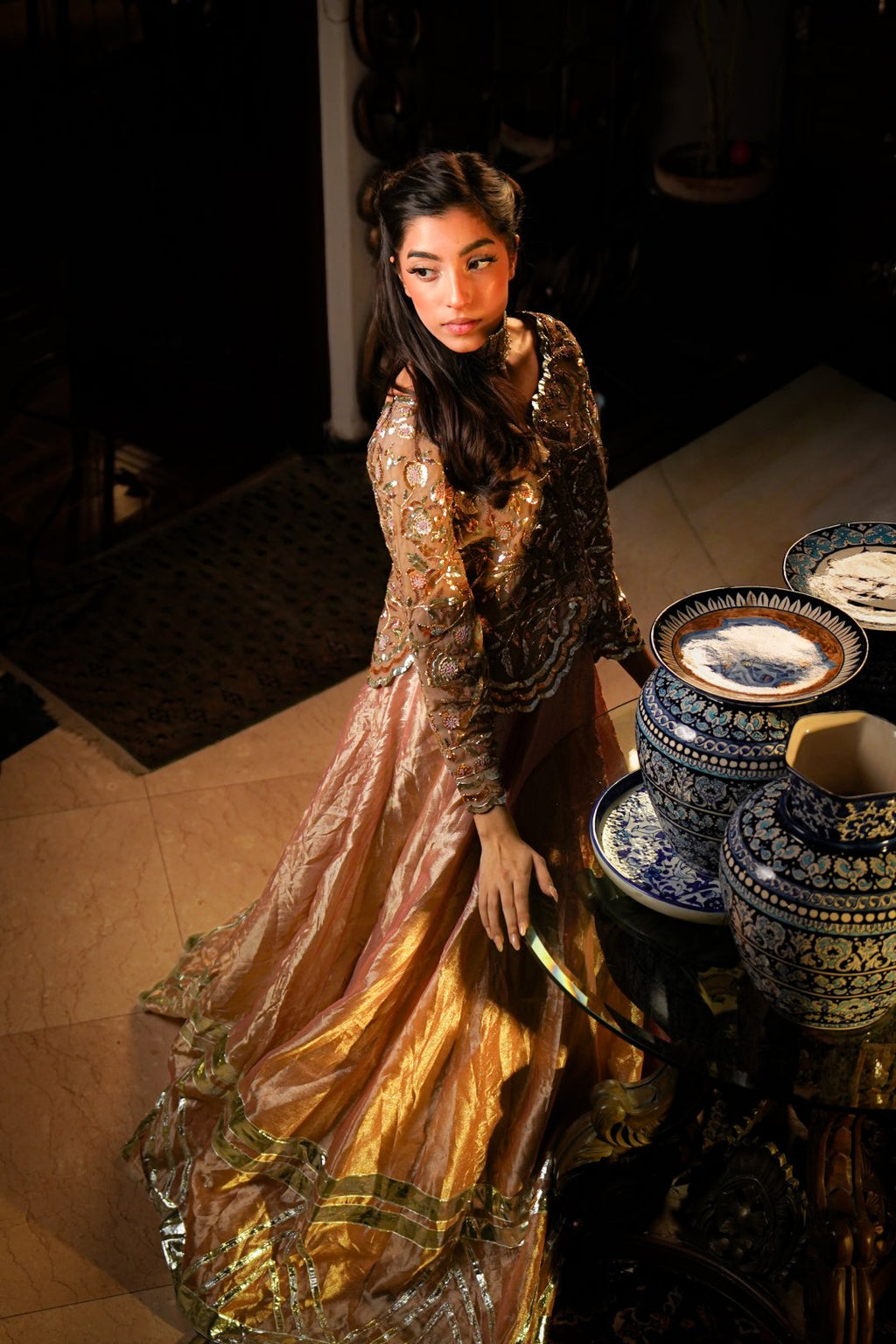 Silver Grey Lehnga Choli